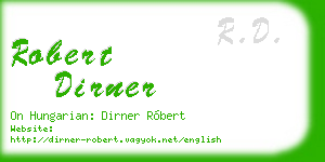robert dirner business card