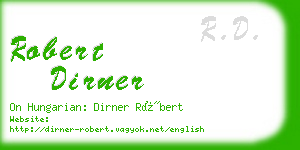 robert dirner business card